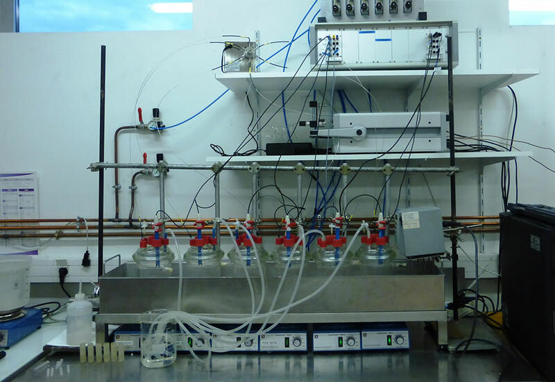 Banc de mesure de l’inhibition de l’acétogénèse